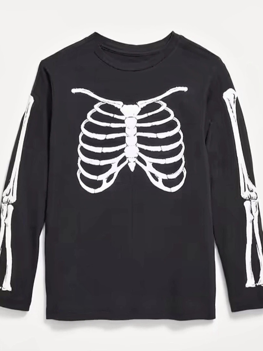 Old Navy Skeleton Halloween Long-Sleeve Graphic Tee Boys 10/12